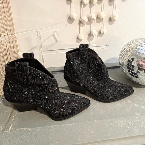 NWOB Jessica Simpson Rhinestone Booties - Picture 8 of 10